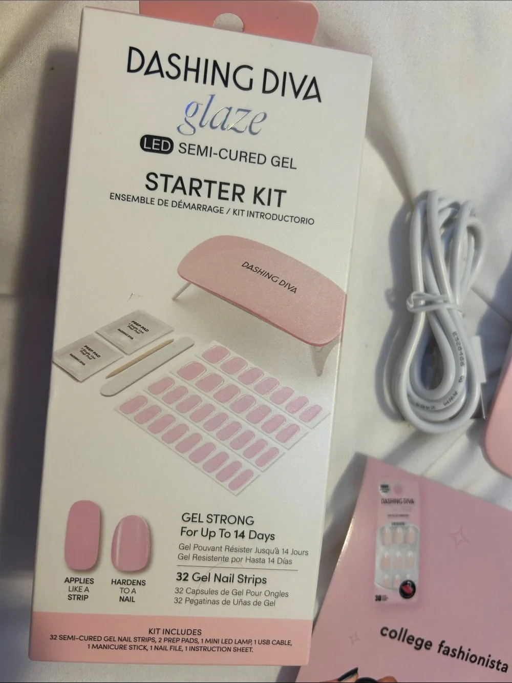 Pink LED Gel Mani Starter Kit